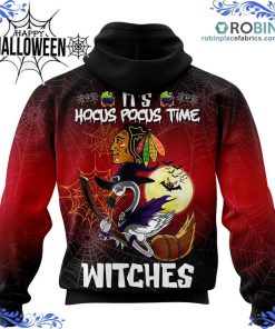 chicago blackhawks halloween jersey flamingo witches hocus pocus all over print 440 JnBjV