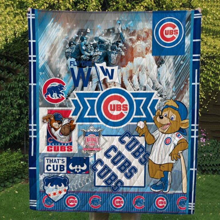 Chicago Cubs Quilt Blanket #1