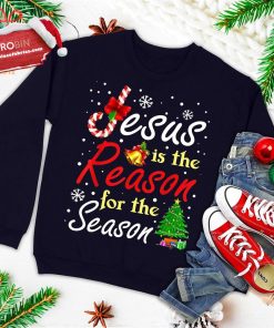 Christian Jesus The Reason Christmas Stocking Stuffer Gifts Ugly Christmas Sweatshirt