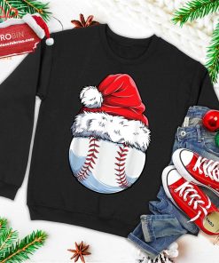 Christmas Baseball Ball Santa Hat Funny Sport Xmas Ugly Christmas Sweatshirt Christmas Baseball Ball Santa Hat Funny Sport Xmas Ugly Christmas Sweatshirt