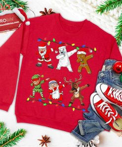 Christmas Dabbing Santa Elf And Friends Boys Kids Dab Xmas Ugly Christmas Sweatshirt Christmas Dabbing Santa Elf And Friends Boys Kids Dab Xmas Ugly Christmas Sweatshirt