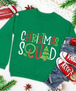 christmas squad funny xmas tree family matching pajamas ugly christmas sweatshirt 1 uBr8Z