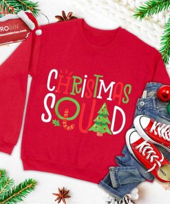 christmas squad funny xmas tree family matching pajamas ugly christmas sweatshirt 3 xnUuF