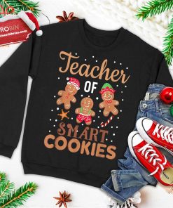 Christmas Teacher Cute Gingerbread Cookies Ugly Christmas Sweatshirt