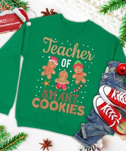 christmas teacher cute gingerbread cookies ugly christmas sweatshirt 3 8tcBO