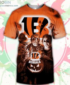 Cincinnati Bengals T-Shirt Halloween Horror Night – AOP Tshirt