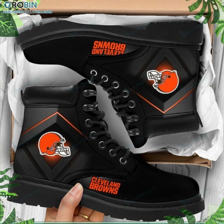 Cleveland Browns Custom Printed Martin Boots RBPL462