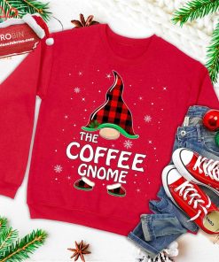 coffee gnome buffalo plaid matching family christmas pajama ugly christmas sweatshirt 3 8gFCY