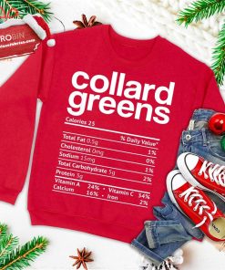 collard greens nutrition facts funny thanksgiving christmas ugly christmas sweatshirt 1 3Ihkv