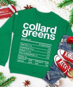 collard greens nutrition facts funny thanksgiving christmas ugly christmas sweatshirt 3 p3PLg