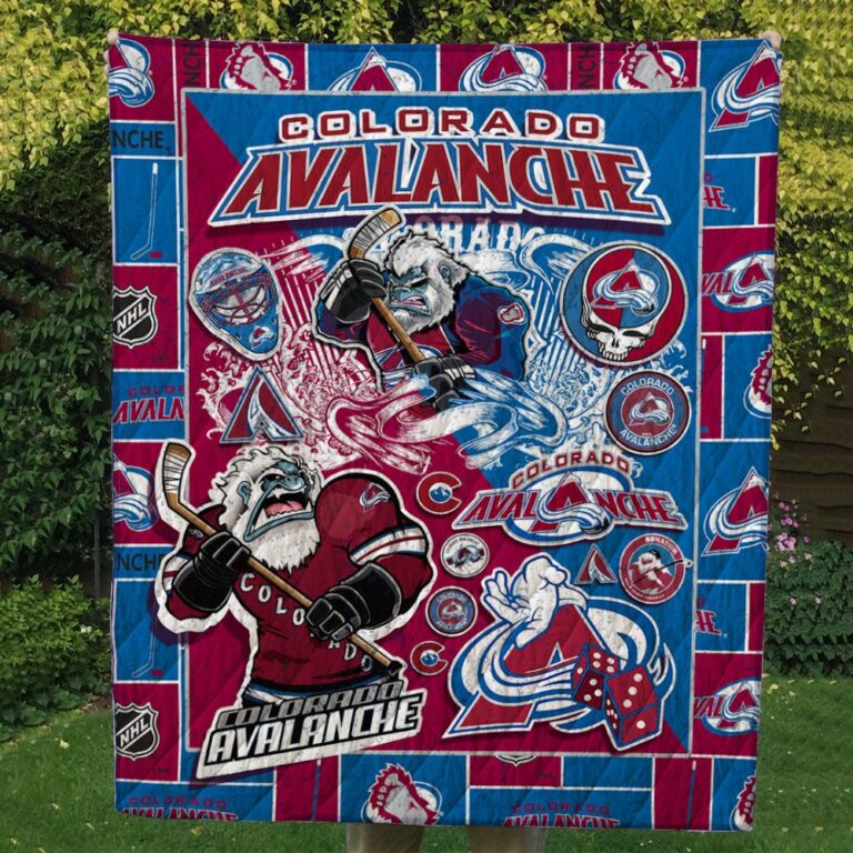 Colorado Avalanche Quilt Blanket