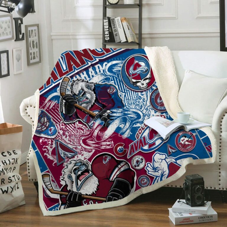 Colorado Avalanche Quilt & Fleece Blanket