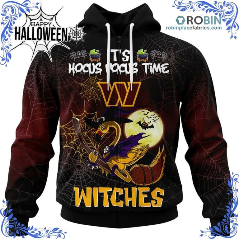 Commanders NFL Halloween Jersey Falmingo Witches Hocus Pocus All Over Print – AOP Shirt