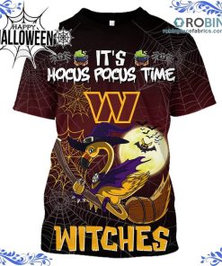 Commanders NFL Halloween Jersey Falmingo Witches Hocus Pocus All Over Print – AOP Shirt