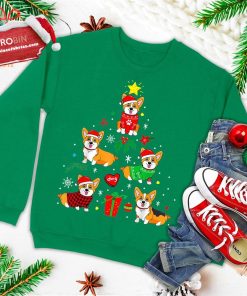 corgi christmas ornament tree decor funny dog gift ugly christmas sweatshirt 3 vGomo