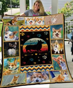 Corgi Quilt And Blanket