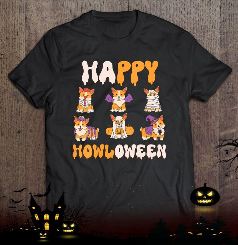 Corgis Dog Halloween Costume Happy Howloween Shirt