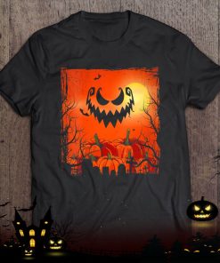 creepy halloween costume flying bats spooky pumpkin shirt 812 lJXsy