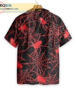 creepy spider halloween casual short sleeve hawaiian shirts 253 hN8nq