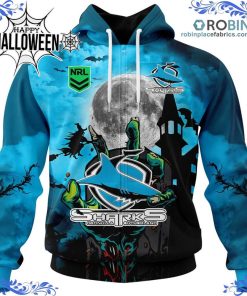 cronulla sutherland sharks halloween is coming all over print 75 b1QUI