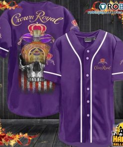 Crown Royal Whisky Punisher Skull Baseball Jersey Shirt Crown Royal Whisky Punisher Skull Baseball Jersey Shirt