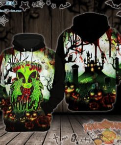 Cry Alien Don’T Be Sad Halloween Colorful 3D All-Over Print Unisex Hoodie