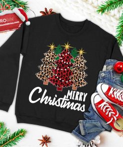 Cute Merry Christmas Leopard Print Tree Christmas Xmas Ugly Christmas Sweatshirt Cute Merry Christmas Leopard Print Tree Christmas Xmas Ugly Christmas Sweatshirt