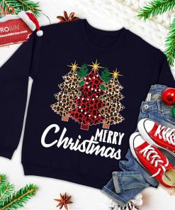 cute merry christmas leopard print tree christmas xmas ugly christmas sweatshirt 4 8sdz4