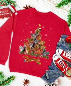 cute squirrel christmas tree gift decor xmas tree ugly christmas sweatshirt 1 ljyom