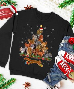cute squirrel christmas tree gift decor xmas tree ugly christmas sweatshirt 3 l3rMR