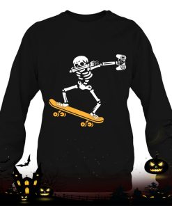 dab skeleton skateboard gamer costume funny halloween gift shirt 1179 6hCbH