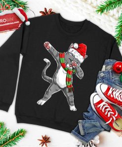 dabbing cat santa christmas gift kids boys girls catmas xmas ugly christmas sweatshirt 4 crvC5