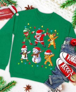 dabbing santa elf friends christmas kids boys men xmas gifts ugly christmas sweatshirt 3 NMLOX