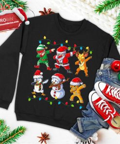 dabbing santa elf friends christmas kids boys men xmas gifts ugly christmas sweatshirt 4 Vik33