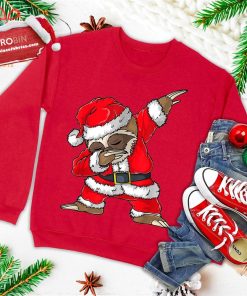 dabbing santa sloth merry slothmas christmas kids pajama ugly christmas sweatshirt 1 QLfYz