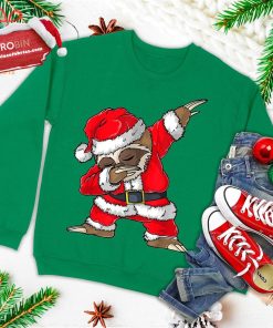 dabbing santa sloth merry slothmas christmas kids pajama ugly christmas sweatshirt 4 a6koT