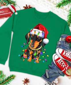 dachshund christmas loves led gifts cute dog lovers ugly christmas sweatshirt 1 ZfXFR