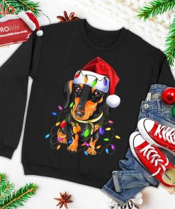dachshund christmas loves led gifts cute dog lovers ugly christmas sweatshirt 3 Mu6Py