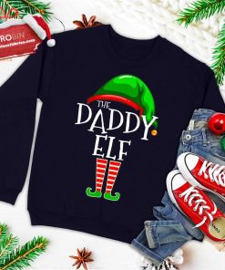 daddy elf family matching group christmas gift dad men funny ugly christmas sweatshirt 3 A9HgJ