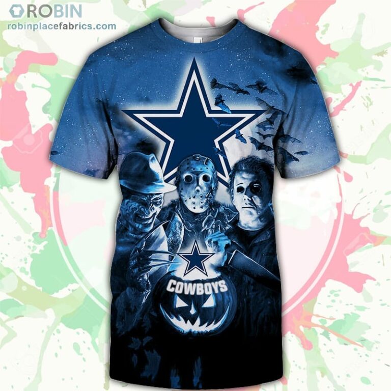 Dallas Cowboys T-Shirt Halloween Horror Night – AOP Tshirt