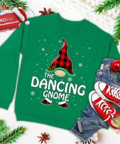 dancing gnome buffalo plaid matching family christmas pajama ugly christmas sweatshirt 1 6wKYu