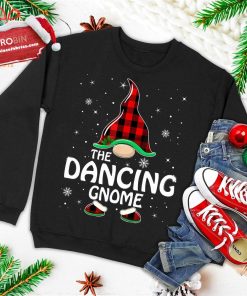 dancing gnome buffalo plaid matching family christmas pajama ugly christmas sweatshirt 4 80xry