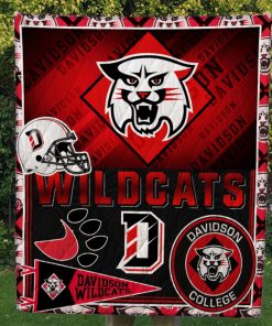 Davidson Wildcats Quilt & Fleece Blanket