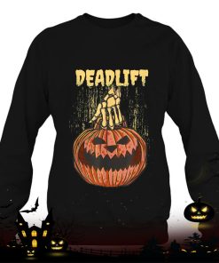 deadlift halloween gym apparel scarry skeleton hand pumpkin shirt 691 iy6uQ