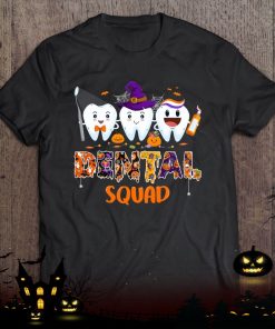 dental squad cute halloween trick or teeth pediatric dentist shirt 692 x8SRz