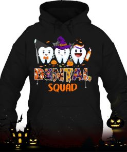 dental squad cute halloween trick or teeth pediatric dentist shirt 694 tvwyz