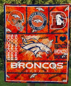 Denver Broncos Quilt Blanket