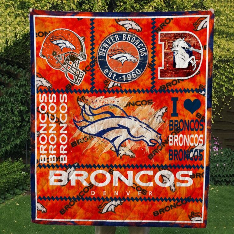 Denver Broncos Quilt Blanket