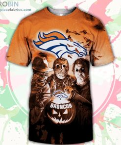 Denver Broncos T-Shirt Halloween Horror Night – AOP Tshirt
