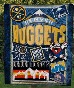 Denver Nuggets Quilt Blanket